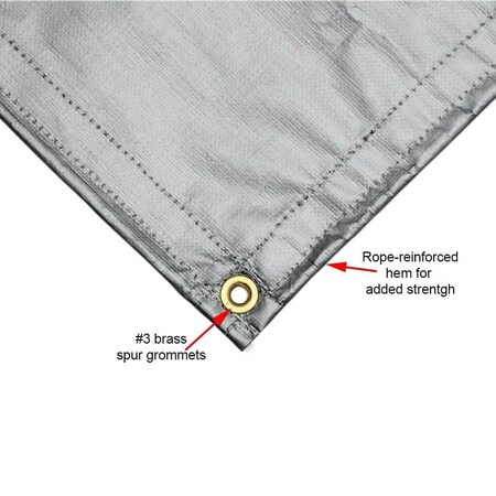 Mauritzon Tarp, 2, Silver/Black, Polyethylene TTS-12000-1012